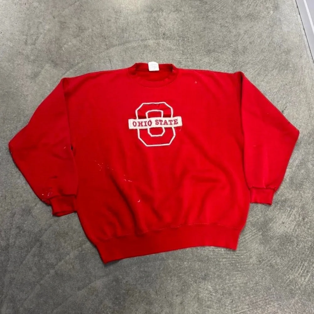 Vintage Ohio State Crewneck Heavyweight Cotton Sweatshirt XXL